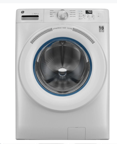 GE 5.3 cu. ft. (IEC) Capacity Front Load Washer with UltraFresh Vent System White