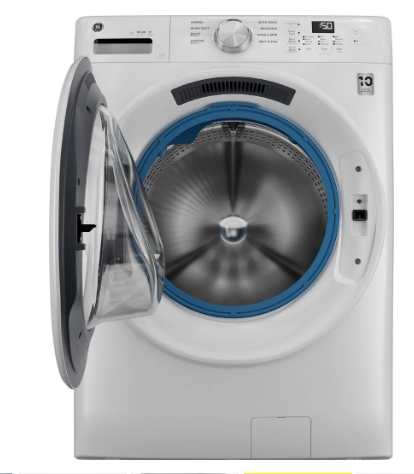 GE 5.3 cu. ft. (IEC) Capacity Front Load Washer with UltraFresh Vent System White