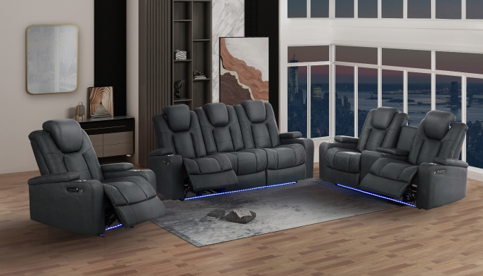 Double Power Reclining Sofa