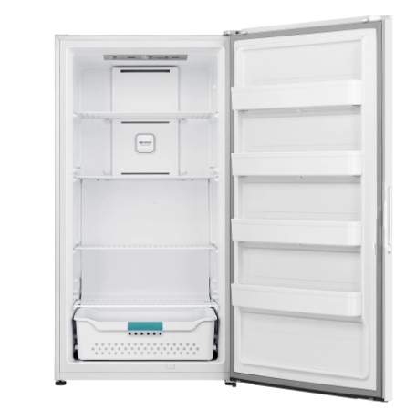 Hisense White 17 cu.ft. Garage Ready Convertible Upright Freezer with Pocket Handle - FV17C6AWE