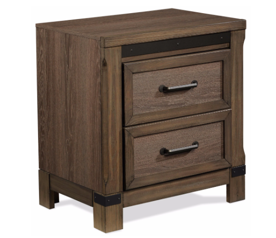 Rossco Night Table - Rustic Oak