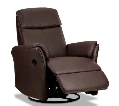 Morgan Swivel Glider Recliner - Dark Brown