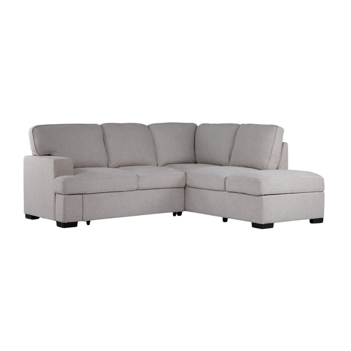 Adara 2-Piece Sectional with Left-Facing Pop-Up Bed - Beige