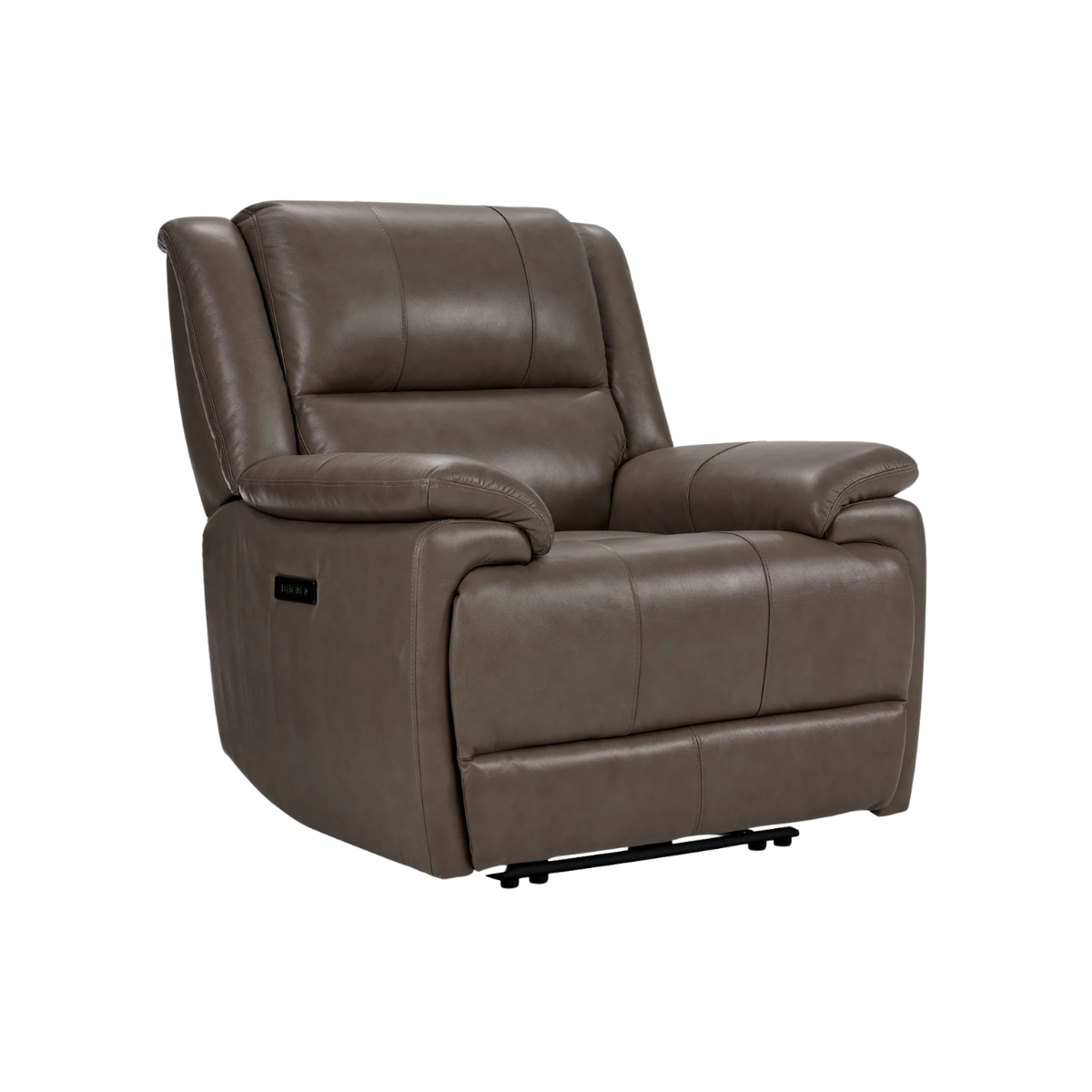 Allie Leather Dual Power Recliner - Mocha