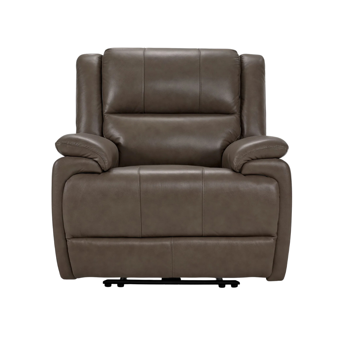 Allie Leather Dual Power Recliner - Mocha