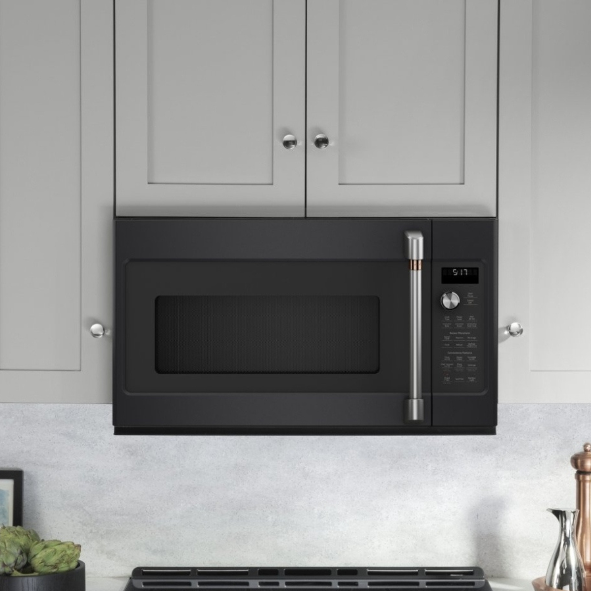 Cafe Black 30" Over the Range Microwave (1.7 cu. ft.) CVM517P3MD1