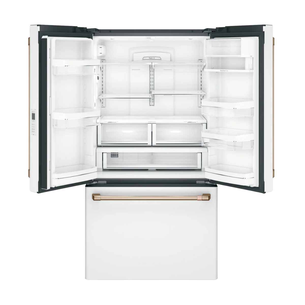 Café Matte White 36" Counter-Depth French-Door Refrigerator (23.1 Cu. Ft.) - CWE23SP4MW2