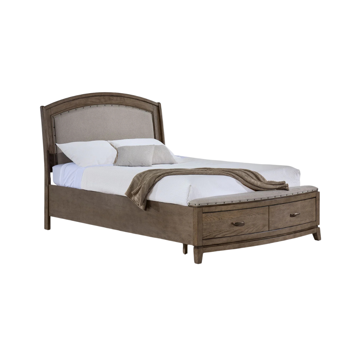 Camelot 3 - Piece King Storage Bed - Burnished Beige