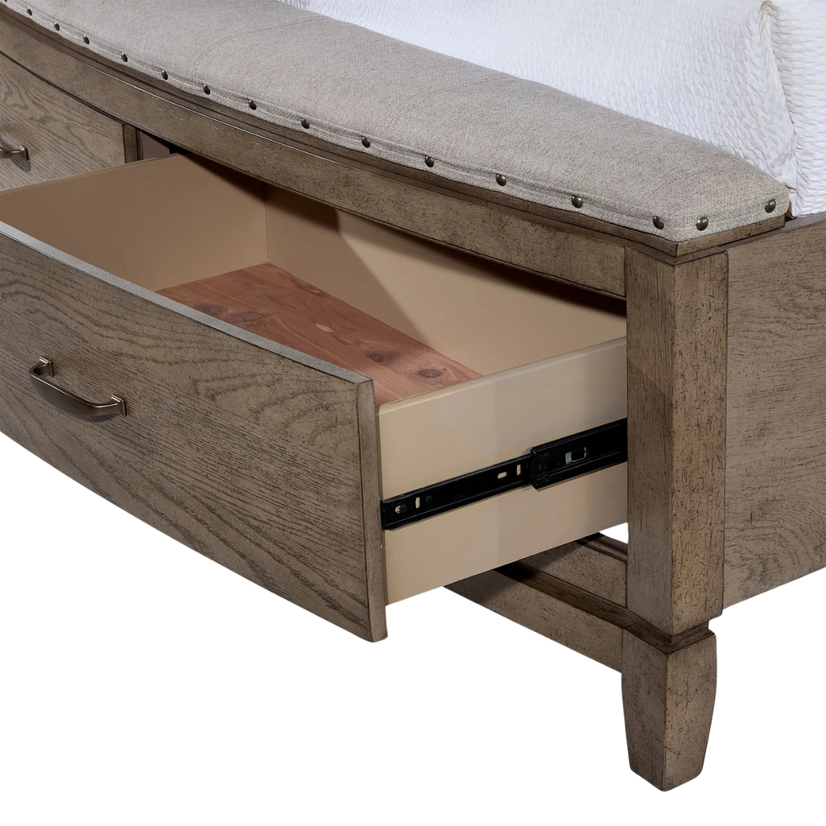 Camelot 3 - Piece King Storage Bed - Burnished Beige