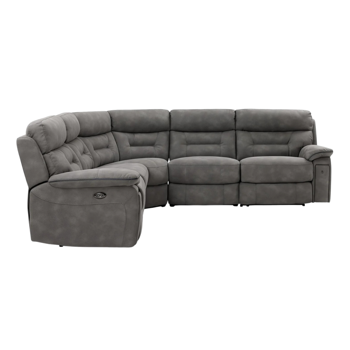 Dawson 5-Piece Power Reclining Sectional - Graphite