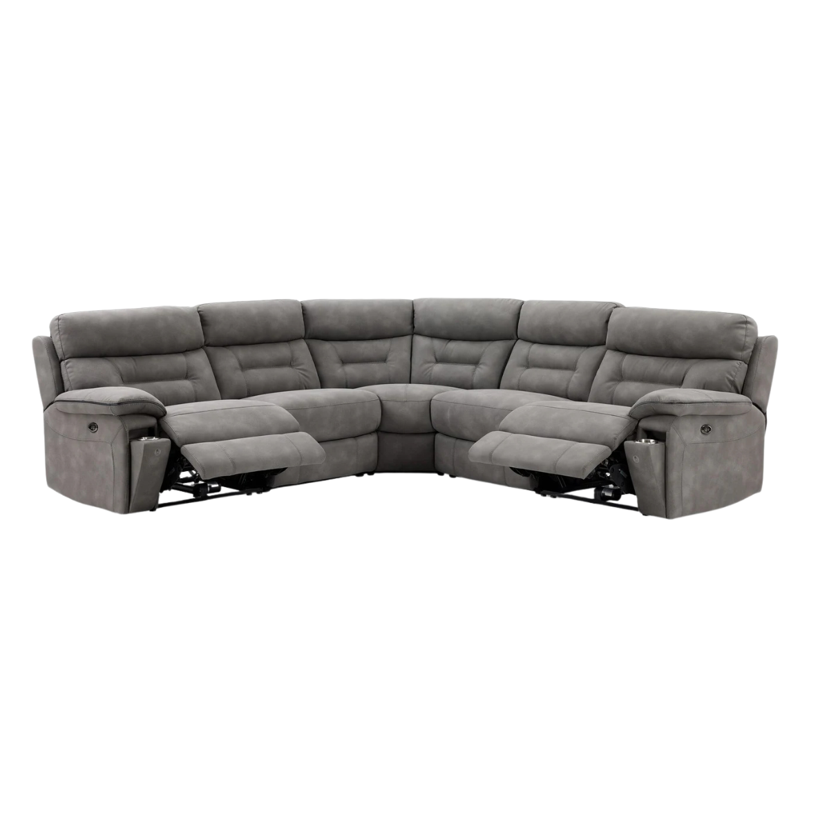 Dawson 5-Piece Power Reclining Sectional - Graphite
