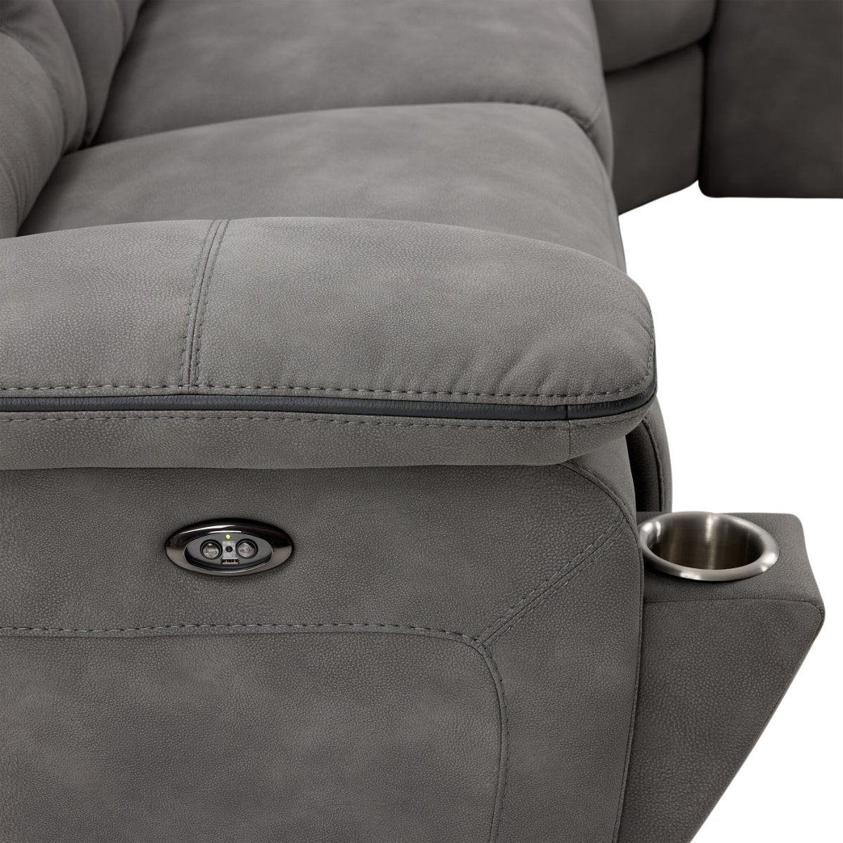 Dawson 5-Piece Power Reclining Sectional - Graphite