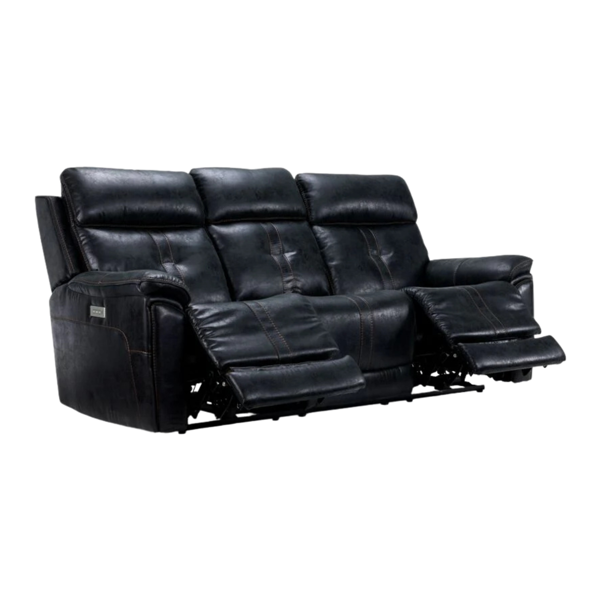 Franco Triple Power Reclining Sofa with Multimedia system - Eclipse