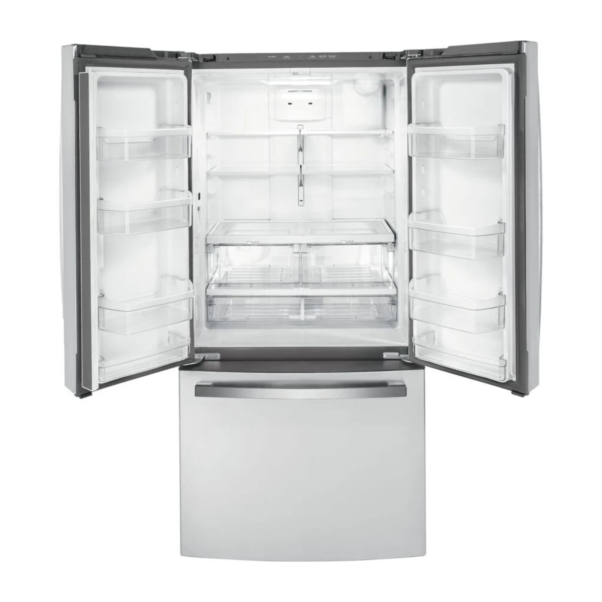 GE Fingerprint Resistant 33" Counter-Depth French-Door Refrigerator (18.6 Cu.Ft.)- GWE19JYLFS