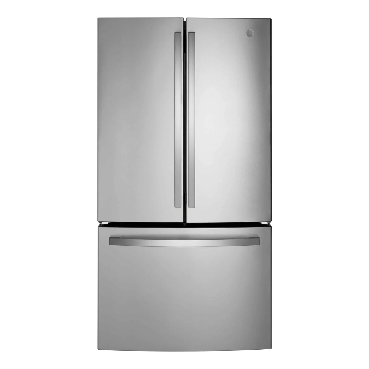 GE Fingerprint Resistant Stainlees Steel French-Door Refrigerator (26.7 Cu. Ft.) - GNE27JYMFS