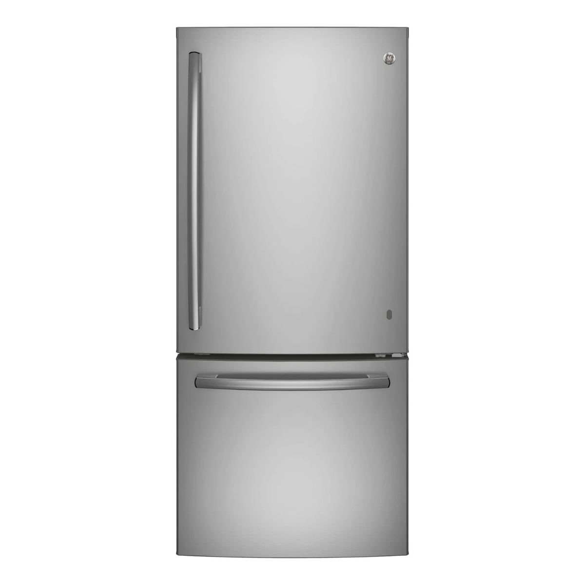 GE Fingerprint Resistant Stainless 30" Bottom-Mount Refrigerator (20.9 cu ft) - GDE21DYRKFS