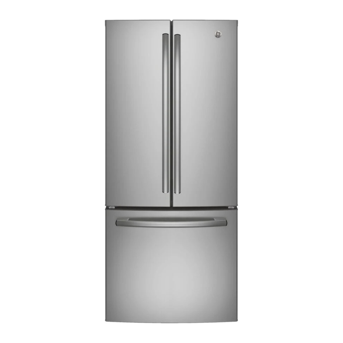 GE Fingerprint Resistant Stainless 30" French Door Refrigerator (20.8 cu ft) - GNE21DYRKFS