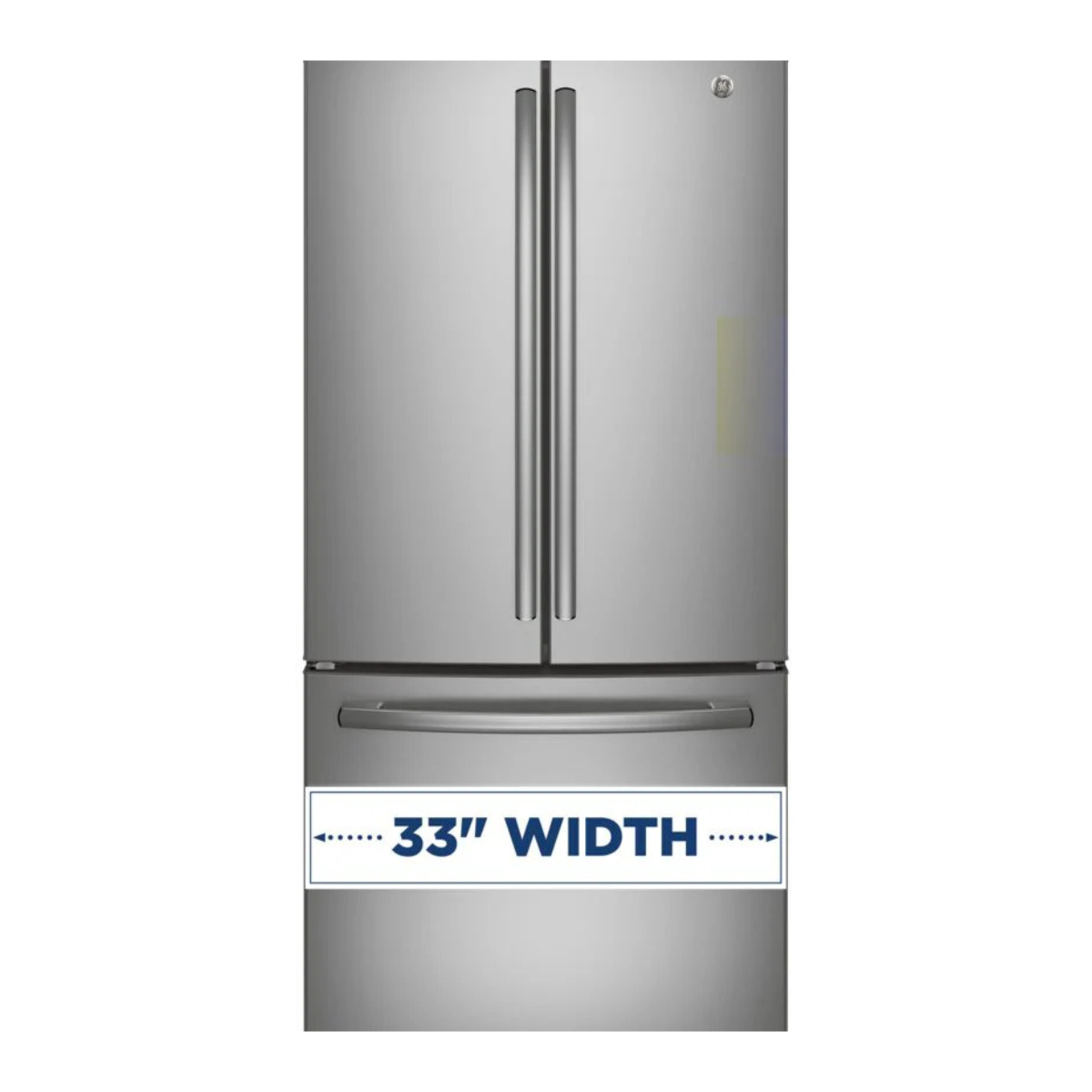 GE Profile Fingerprint Resistant Stainless 33" French Door Refrigerator (24.8 cu ft)- PNE25NYRKFS