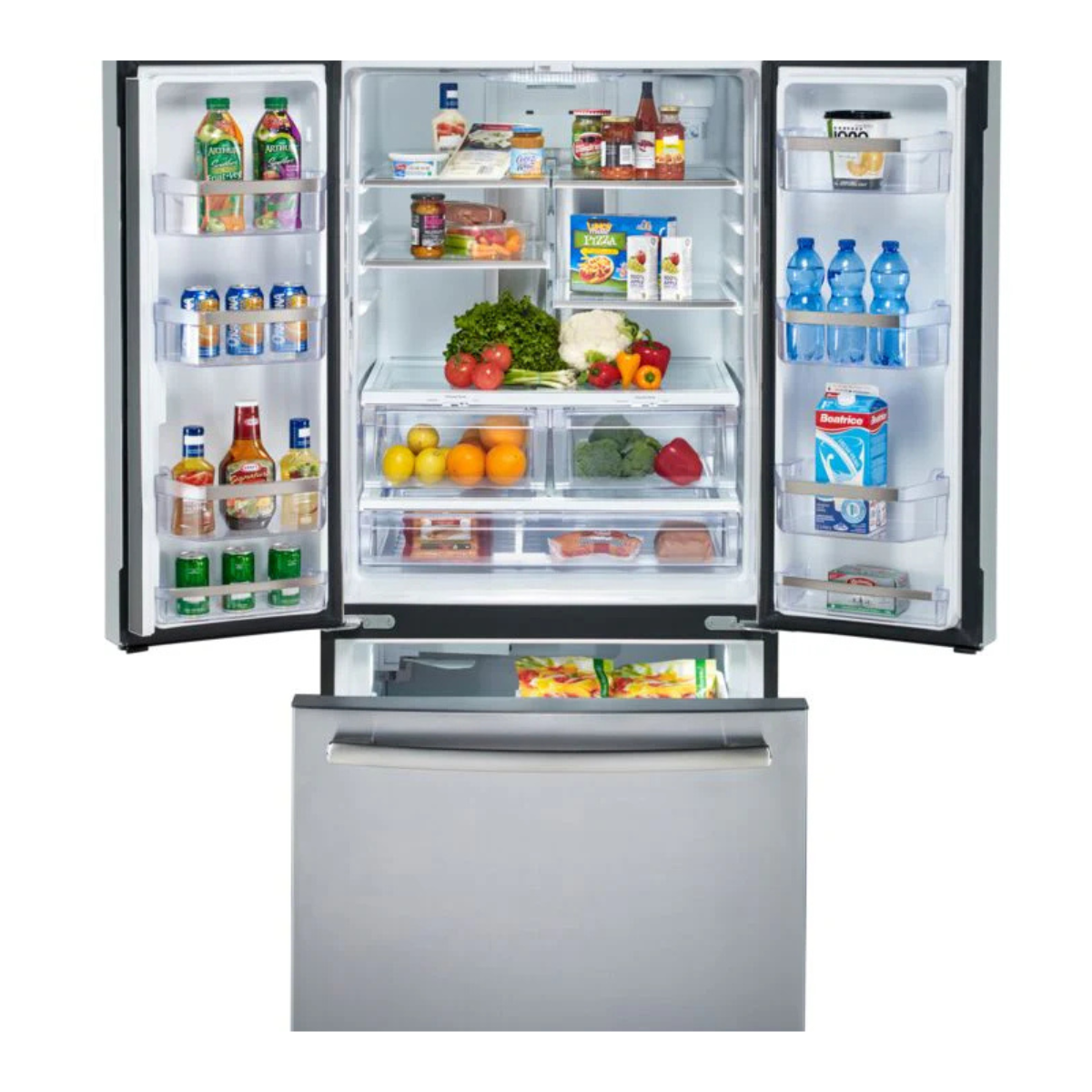 GE Profile Fingerprint Resistant Stainless 33" French Door Refrigerator (24.8 cu ft)- PNE25NYRKFS