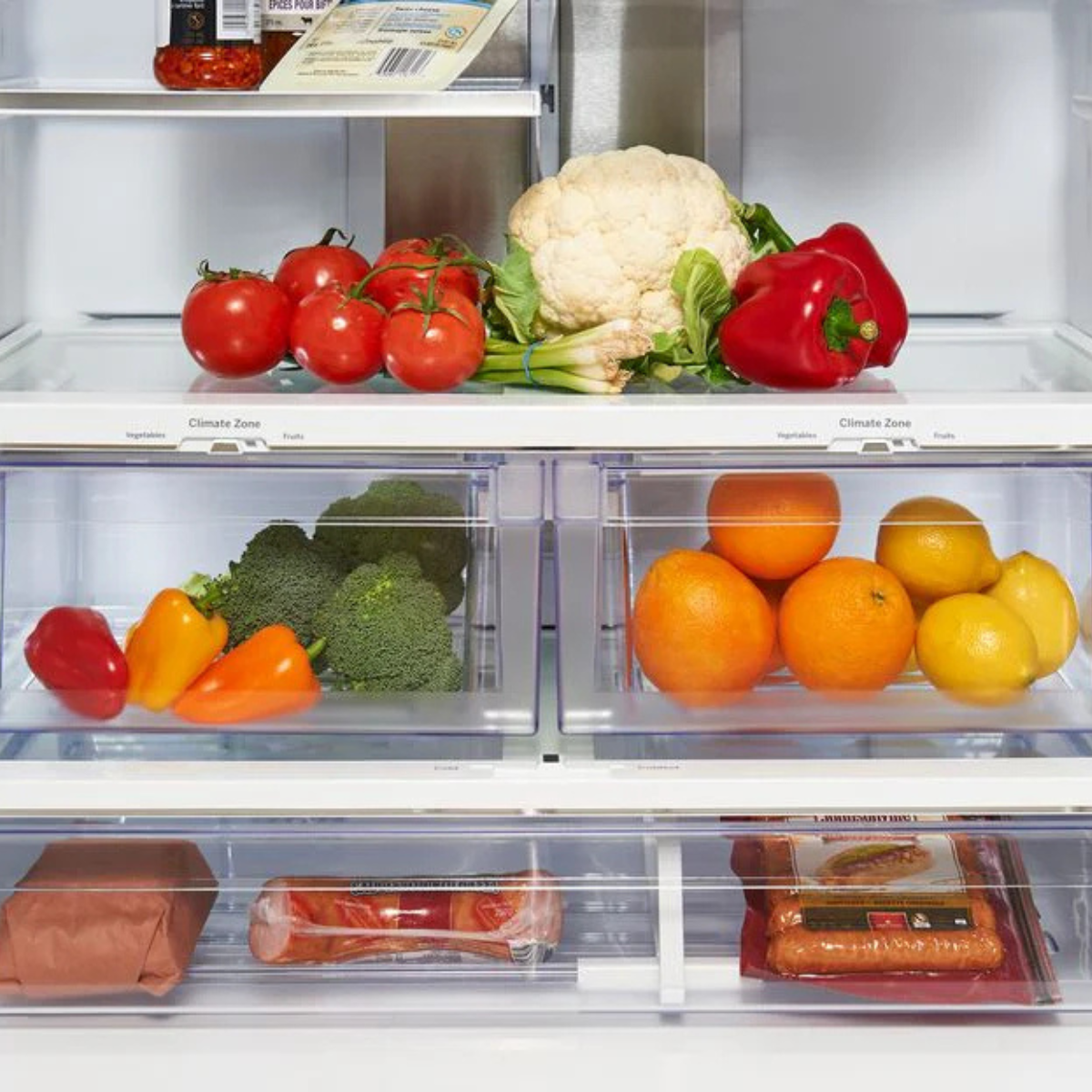 GE Profile Fingerprint Resistant Stainless 33" French Door Refrigerator (24.8 cu ft)- PNE25NYRKFS