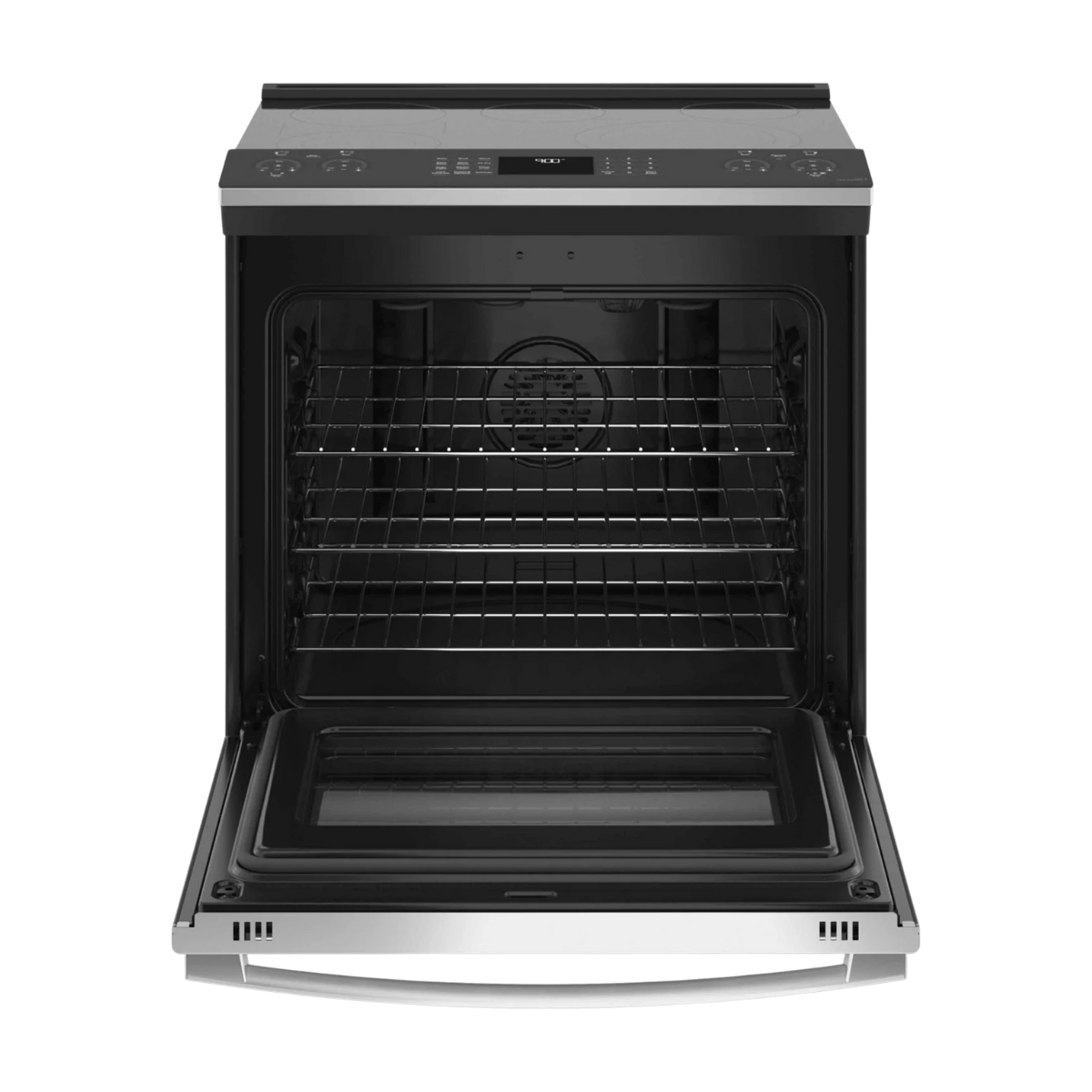 GE Profile Fingerprint Resistant Stainless Steel 30" Slide-In Electric Range with Air Fry (5.3 Cu.Ft) - PSS93YPFS