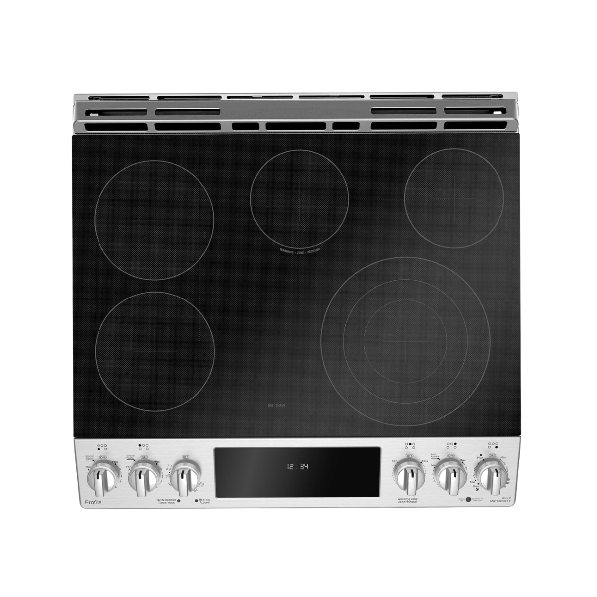 GE Profile Stainless Steel 30" Slide-In Electric Range (5.3 Cu. Ft.) - PCS940YMFS