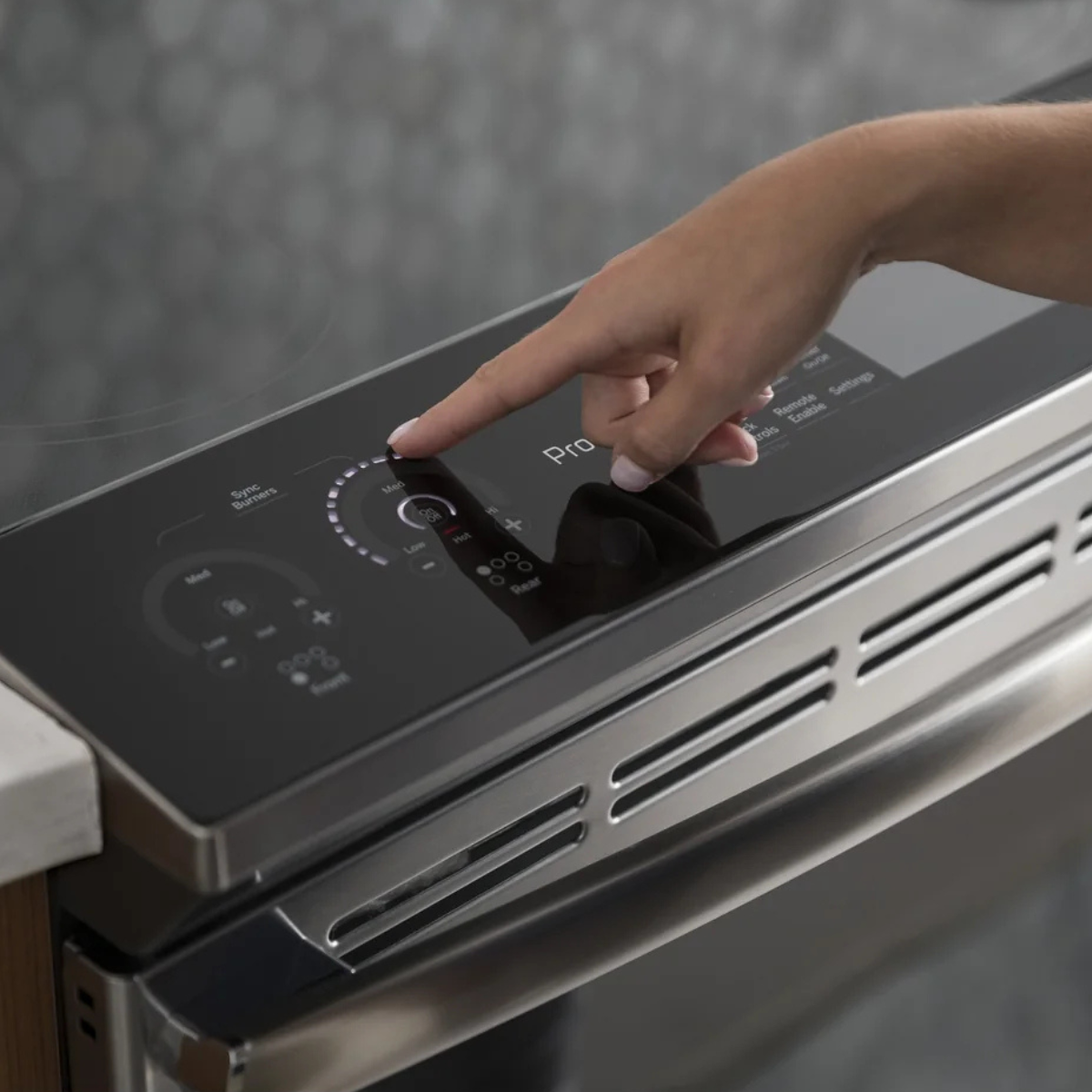 GE Profile Stainless Steel 30" Slide-In Induction Range (5.3 Cu. Ft.) - PCHS920YMFS