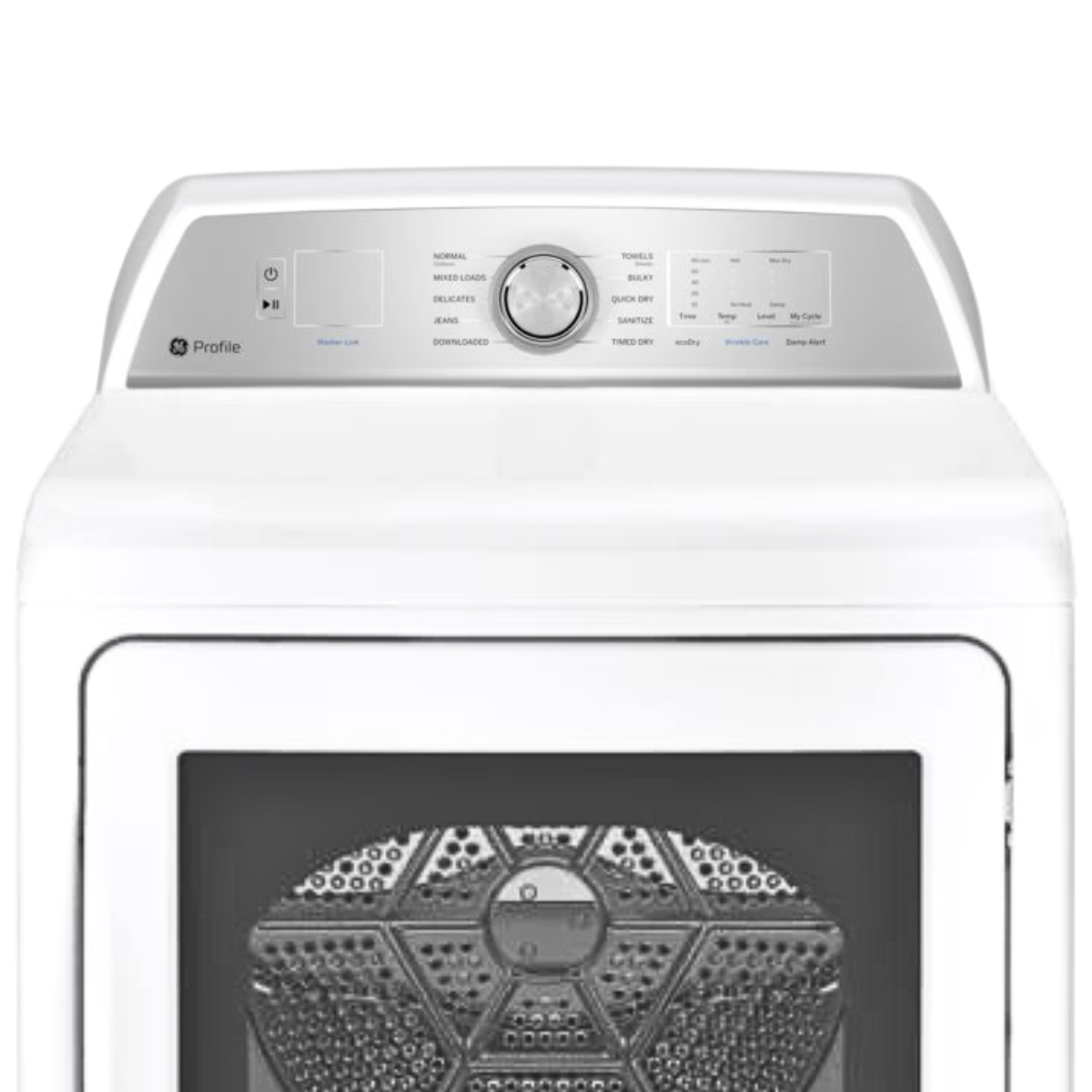 GE Profile White Electric Dryer (7.4 cu. ft.) - PTD60EBMRWS