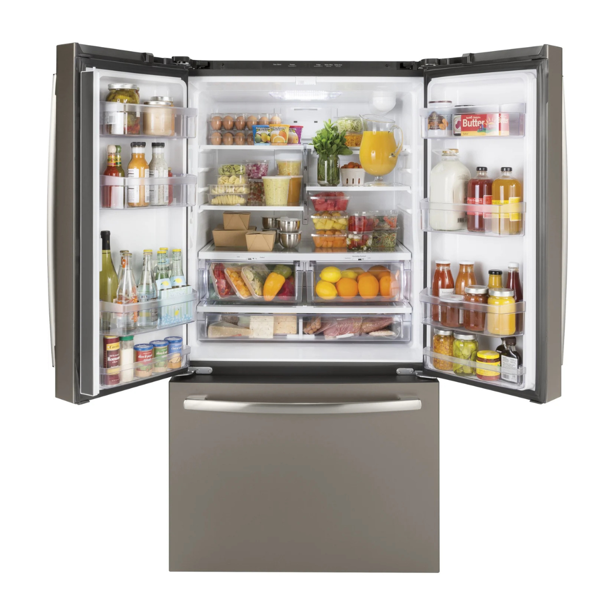 GE Slate French Door Refrigerator (27 Cu. Ft.) - GNE27JMMES