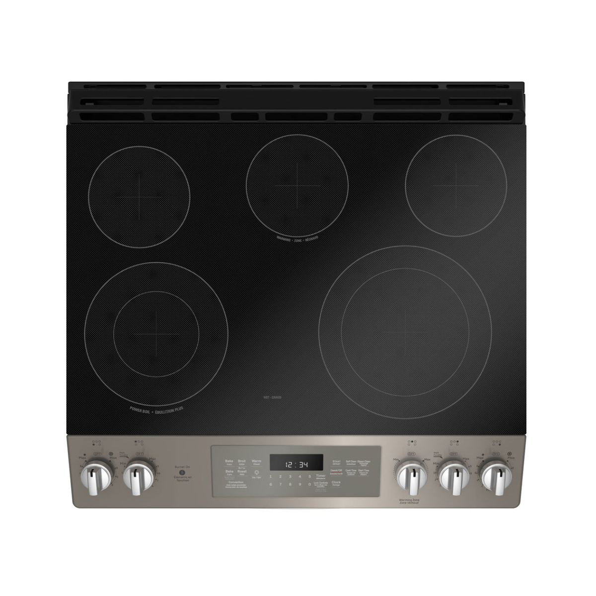 GE Slate Slide-In Electric Range (5.3 Cu. Ft.) - JCS840EMES