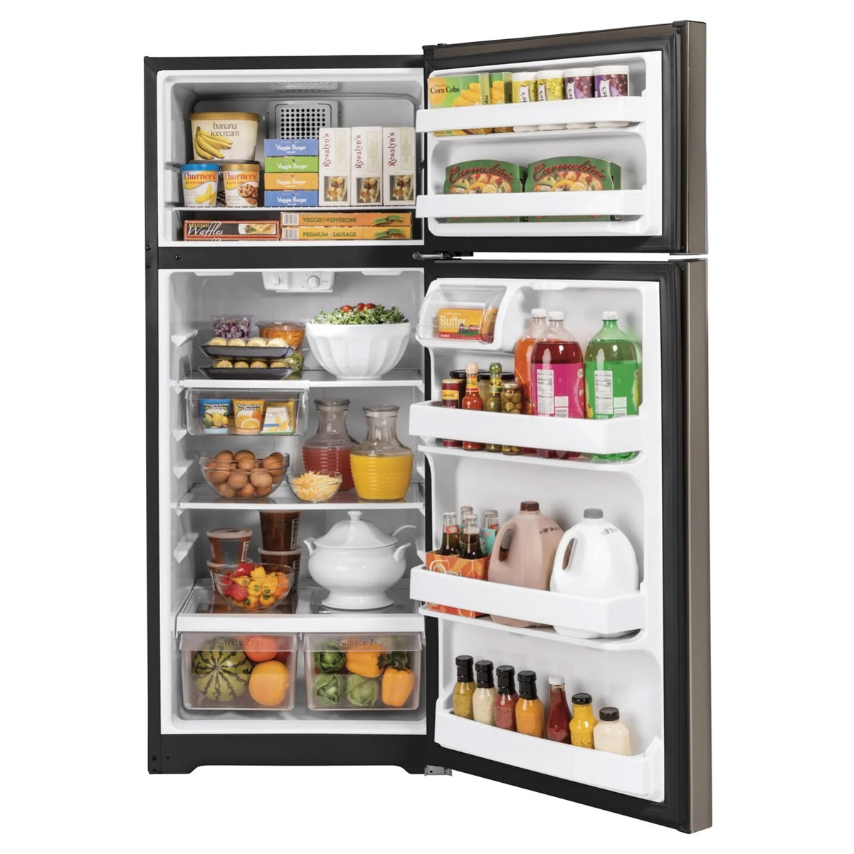 GE Slate Top Mount Refrigerator (17.5 Cu. Ft.) - GTE18GMNRES