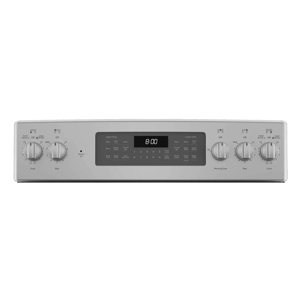 GE Stainless Steel 30'' Freestanding Double Oven Electric Range with Air Fry (6.6 Cu.Ft) - JBS86SPSS