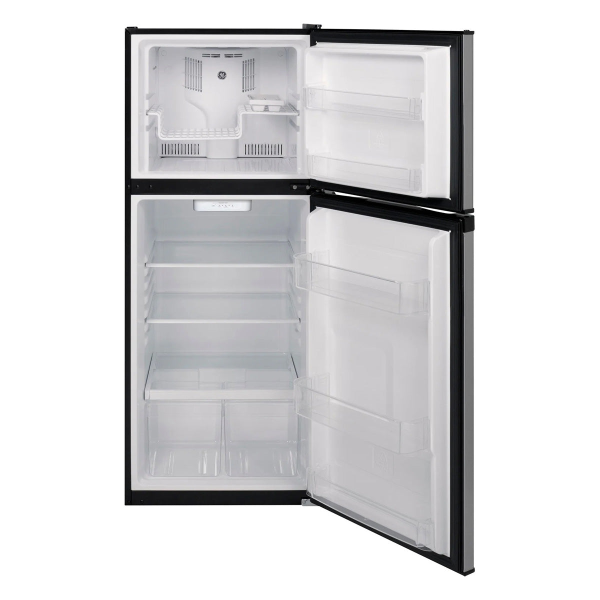 GE Stainless Steel Top-Freezer Refrigerator (11.55 Cu. Ft.) - GPE12FSKSB