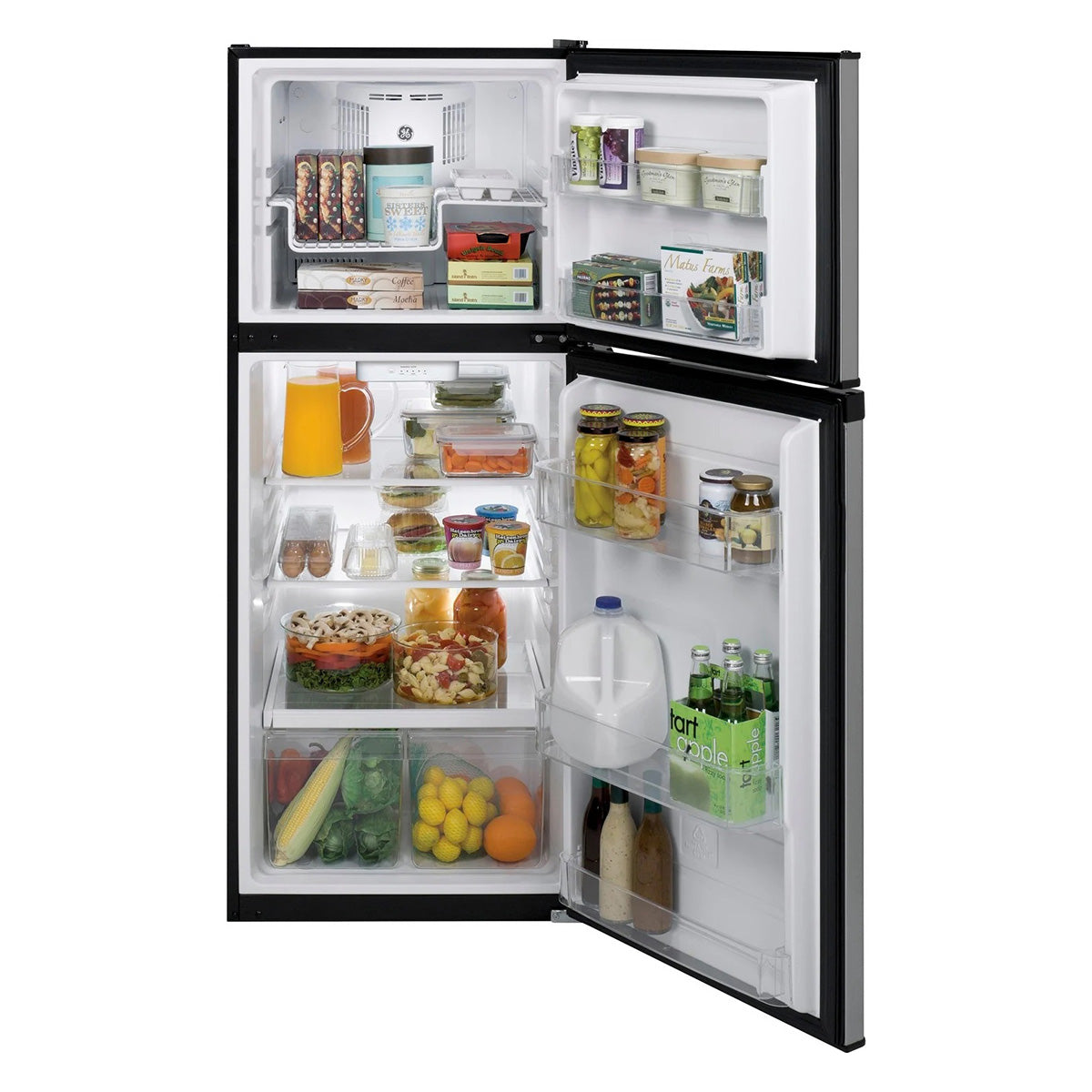 GE Stainless Steel Top-Freezer Refrigerator (11.55 Cu. Ft.) - GPE12FSKSB