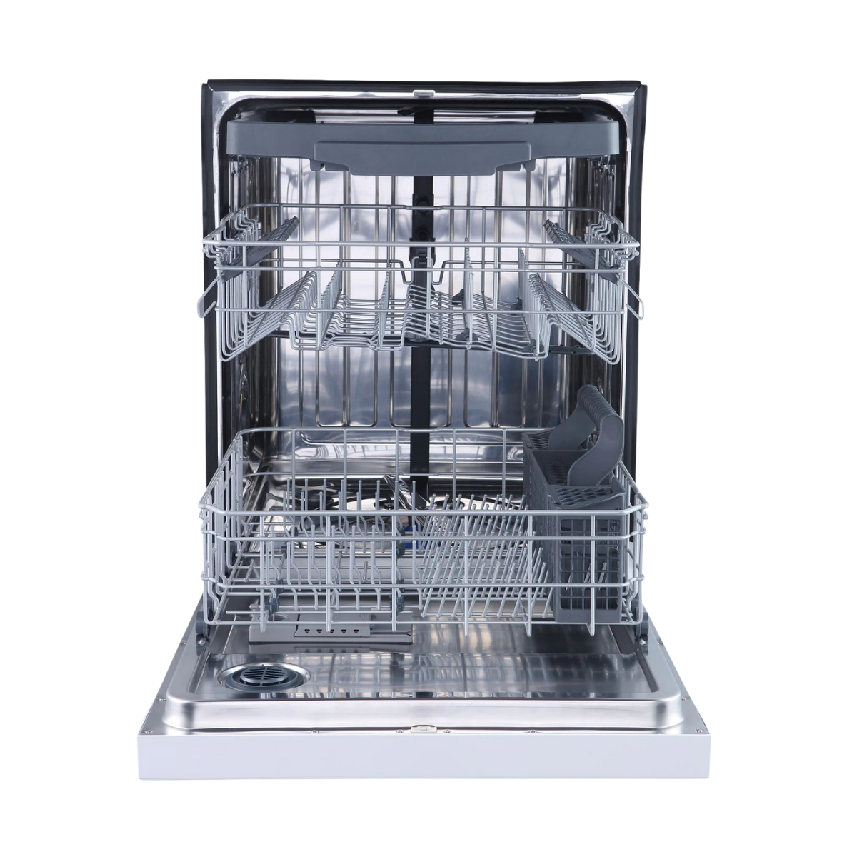 GE White 24" Built-In Front Control Dishwasher - GBF655SGPWW