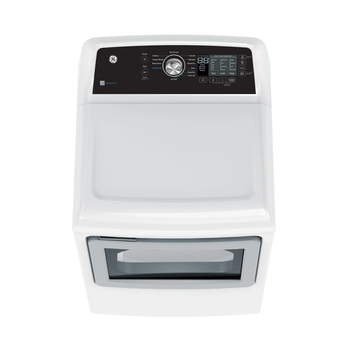 GE White Electric Dryer with SaniFresh Cycle (7.4 cu.ft.) - GTD68EBMRWS