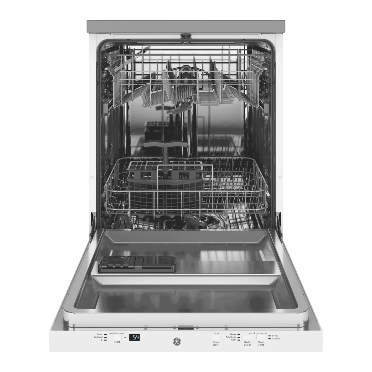 GE White Portable 24" Dishwasher - GPT225SGLWW