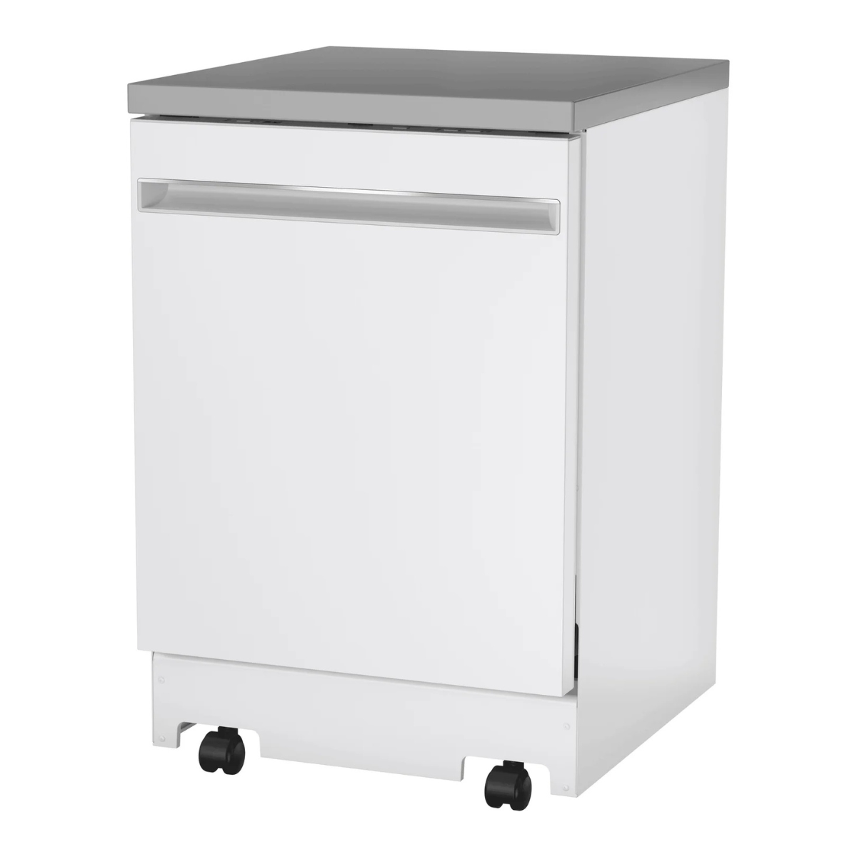 GE White Portable 24" Dishwasher - GPT225SGLWW