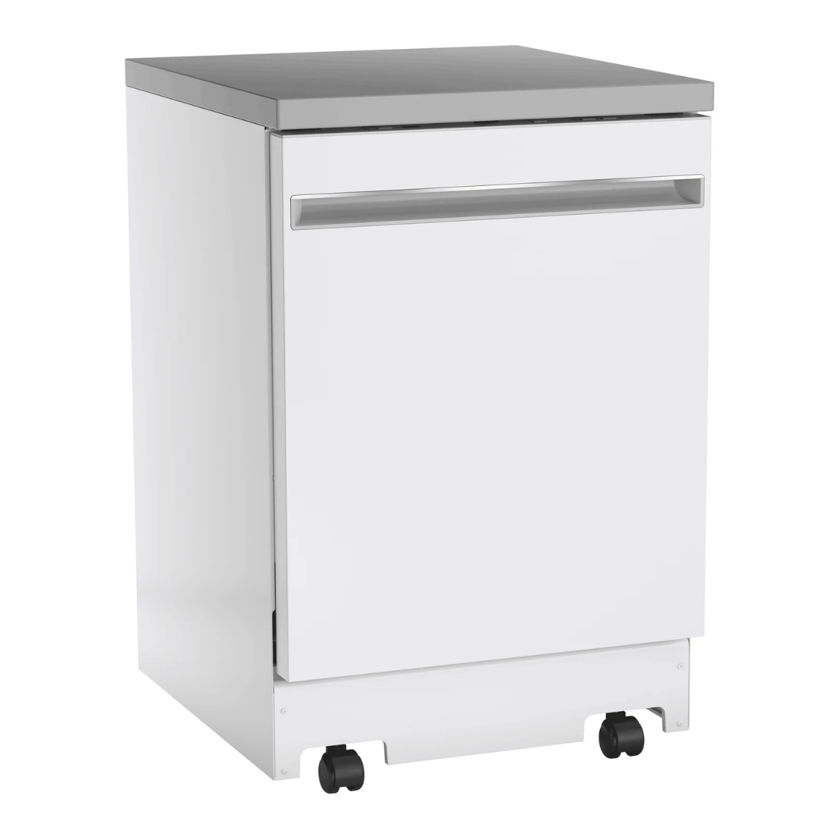 GE White Portable 24" Dishwasher - GPT225SGLWW