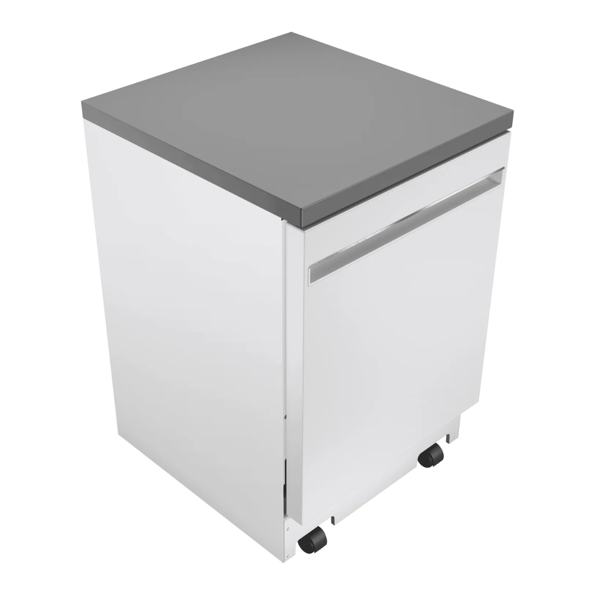 GE White Portable 24" Dishwasher - GPT225SGLWW