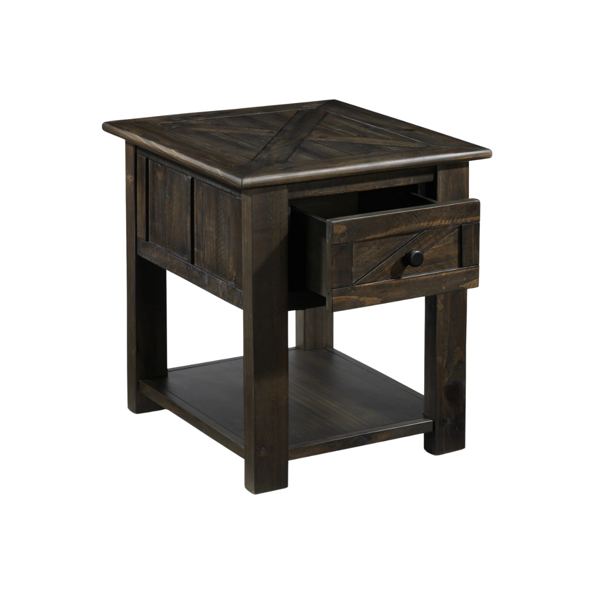 Gable 23" End Table - Weathered Charcoal