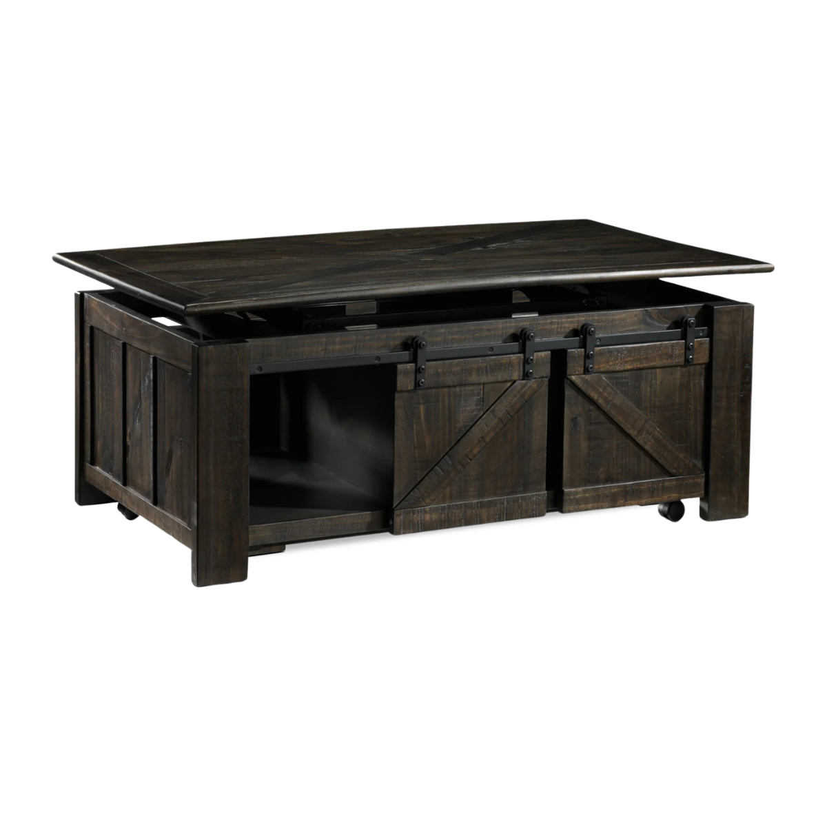Gable 50" Lift-Top Coffee Table - Weathered Charcoal