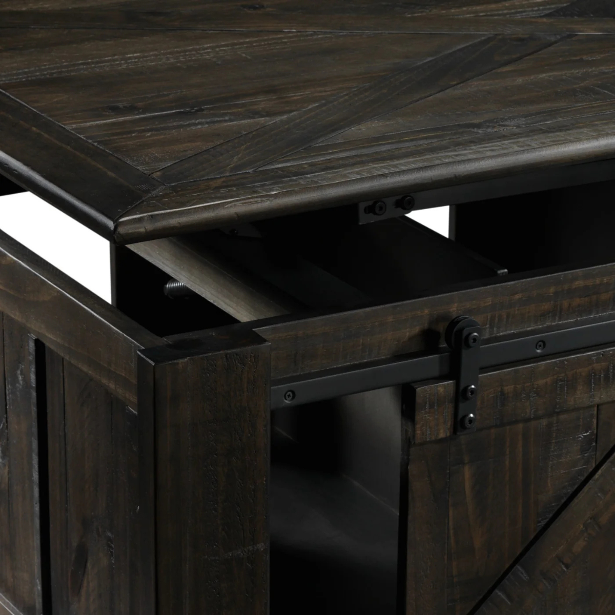 Gable 50" Lift-Top Coffee Table - Weathered Charcoal