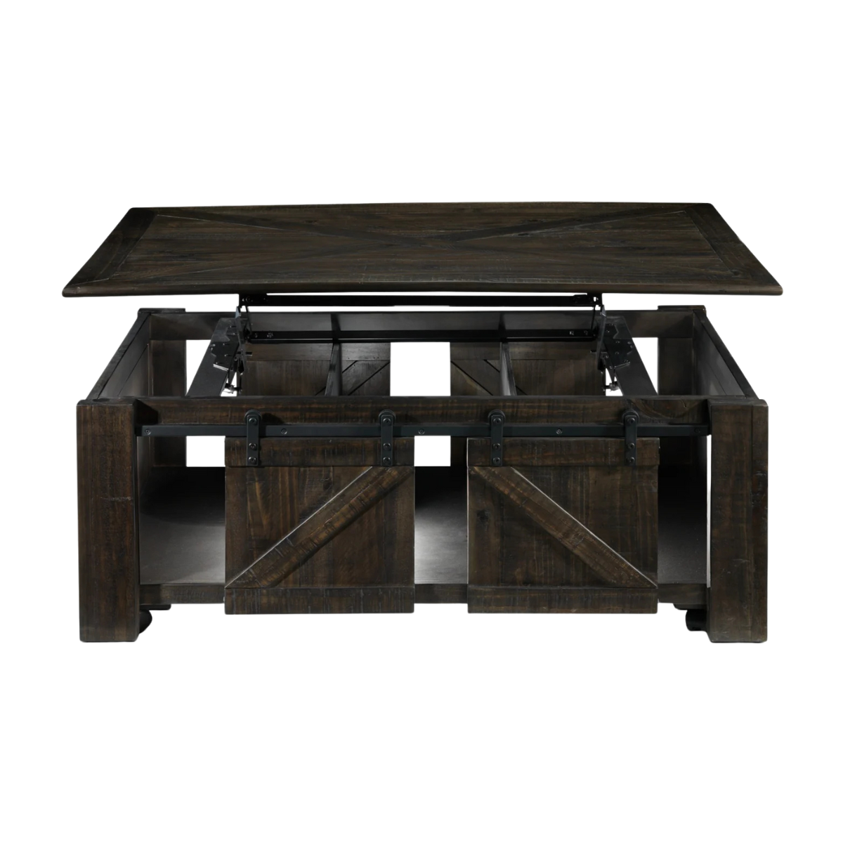 Gable 50" Lift-Top Coffee Table - Weathered Charcoal