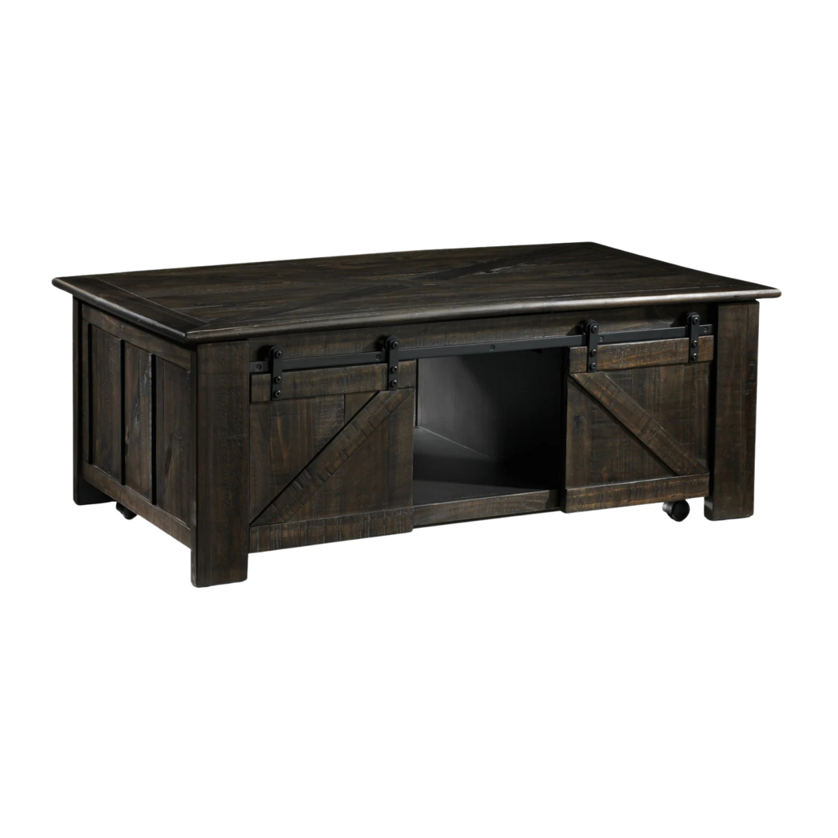Gable 50" Lift-Top Coffee Table - Weathered Charcoal