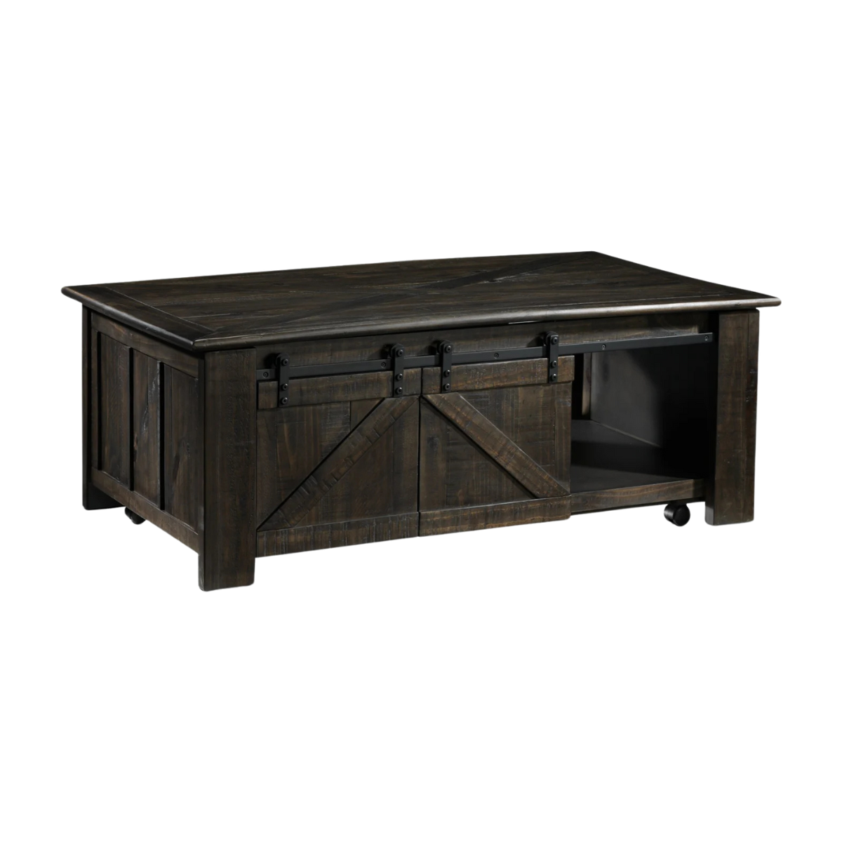 Gable 50" Lift-Top Coffee Table - Weathered Charcoal