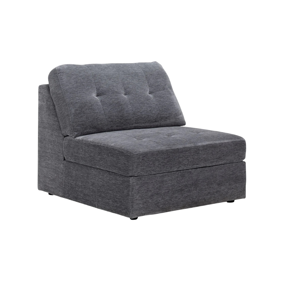 Jayce 5-Piece Modular Sectional with Ottoman - Grey