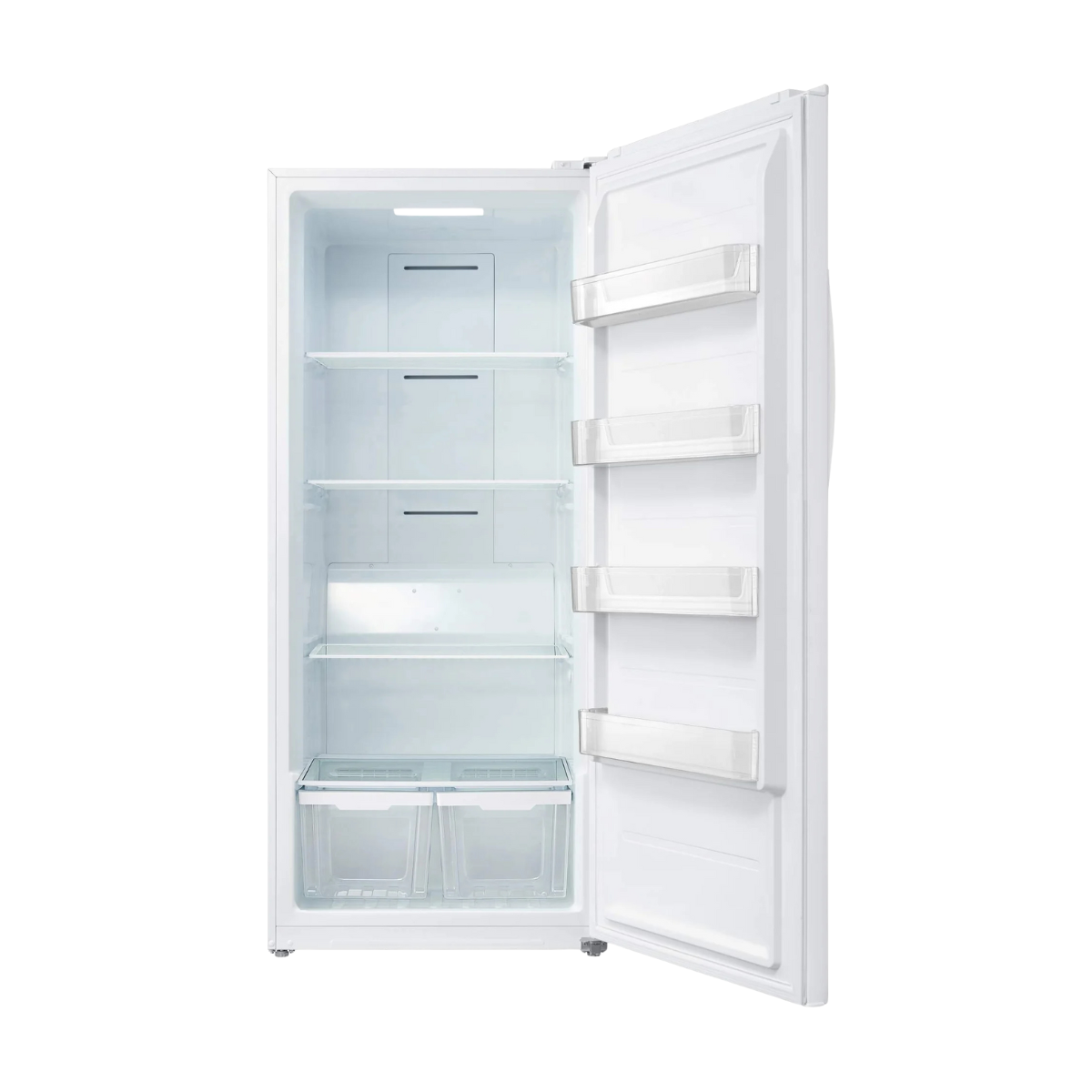 L2 White Upright Freezer and Convertible Fridge (21 Cu. Ft) - LRU21B6AWW