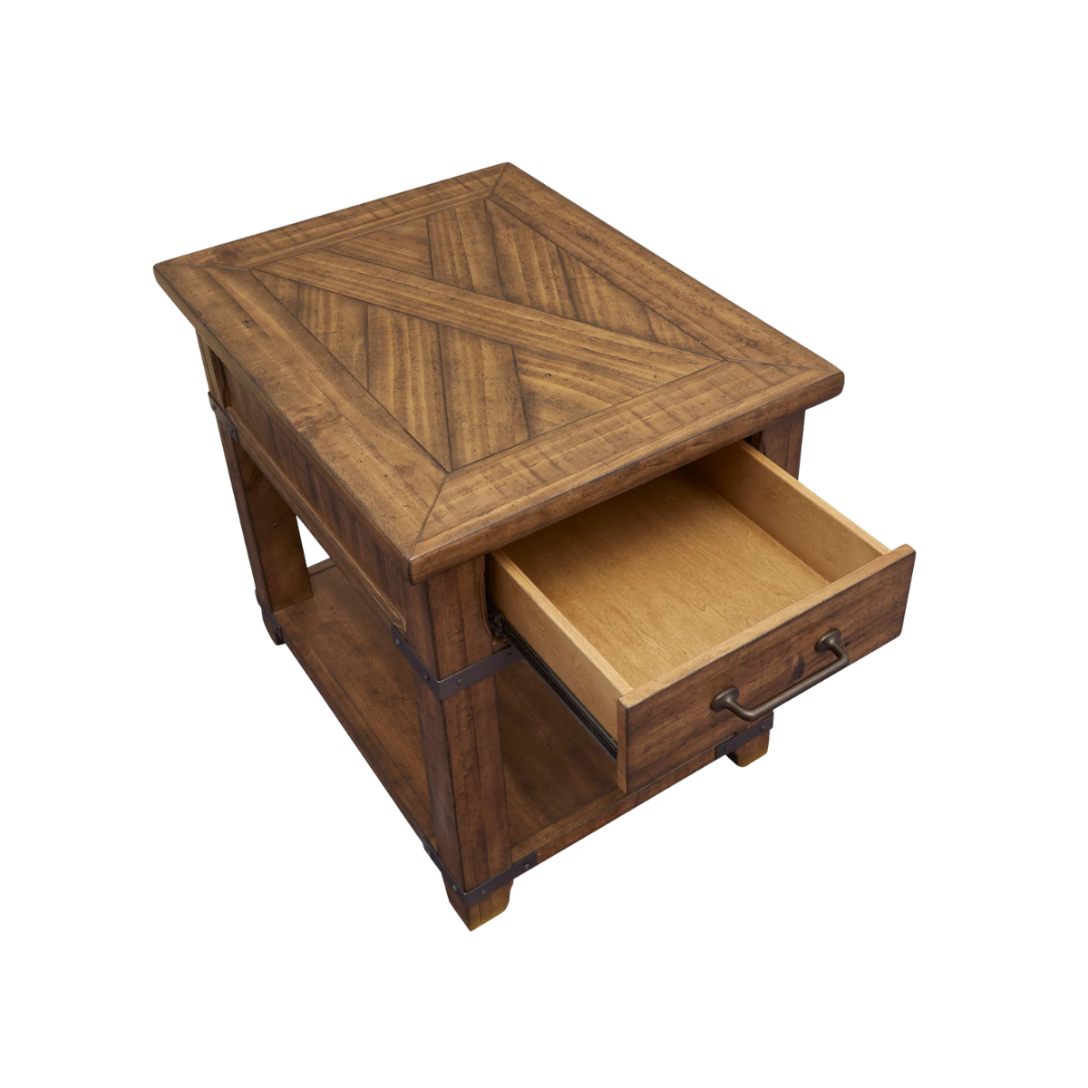 London 22" End Table - Natural Pine