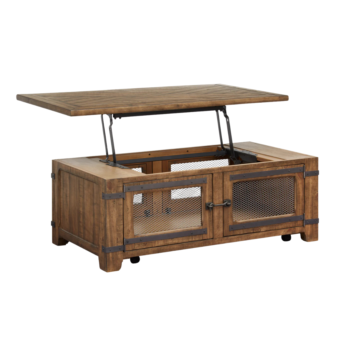 London 50" Lift-Top Coffee Table - Natural Pine